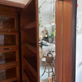 Compactom brand mahogany English cabin wardrobe for men