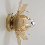 Golden flower sconce
