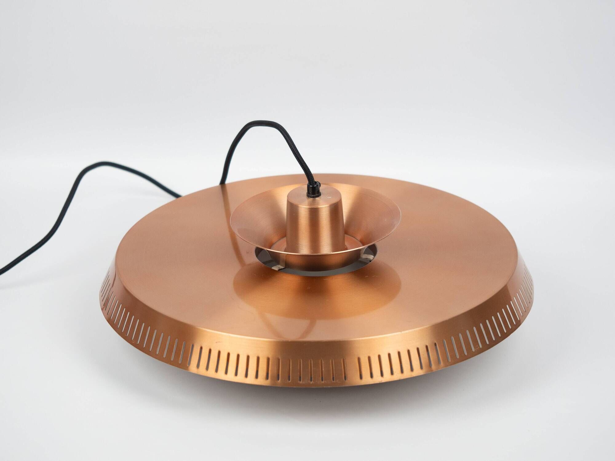 Danish vintage copper lamp from 1960s