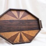 Tray in Art Deco marquetry