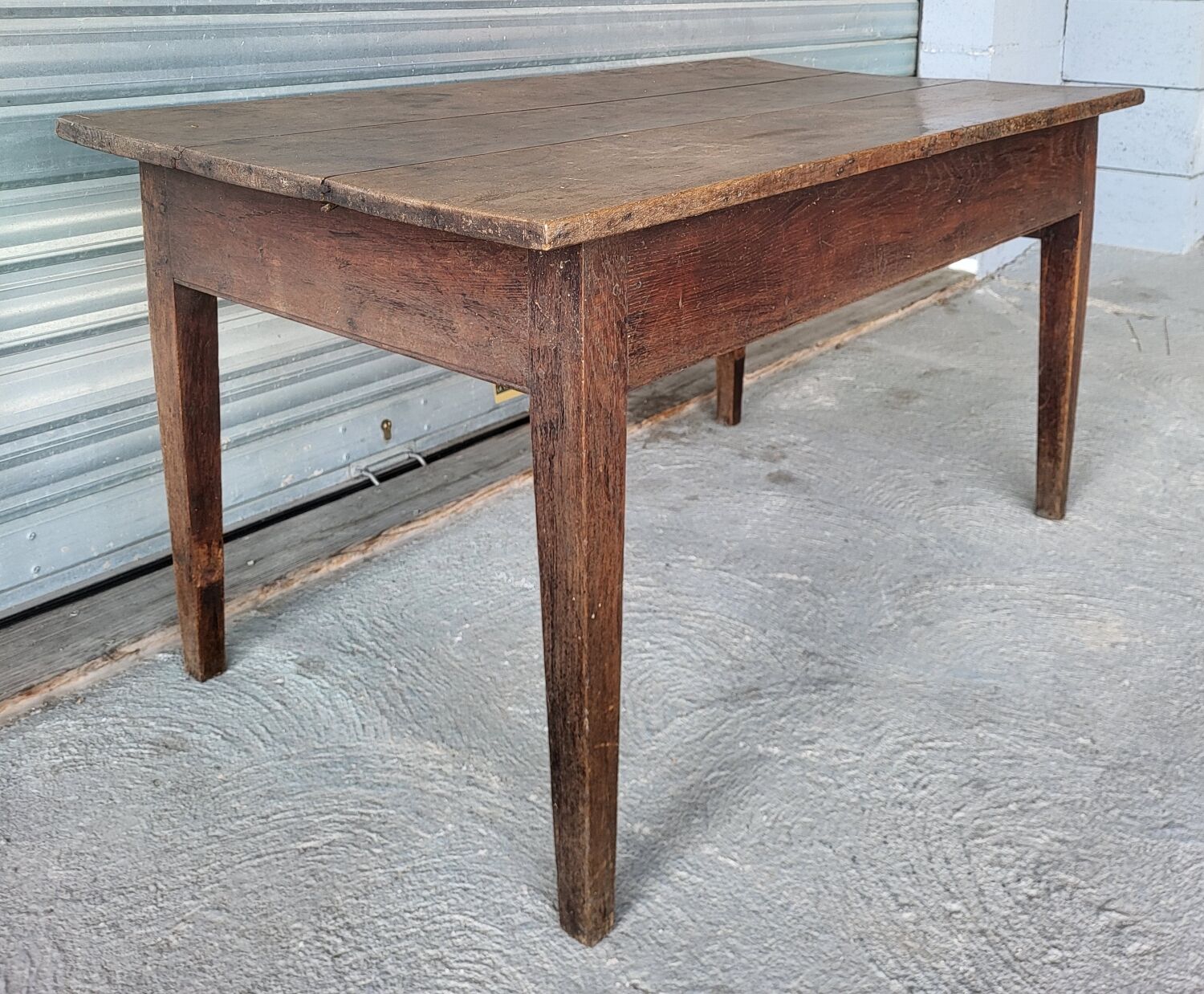 Authentic very old farmhouse table in good condition.