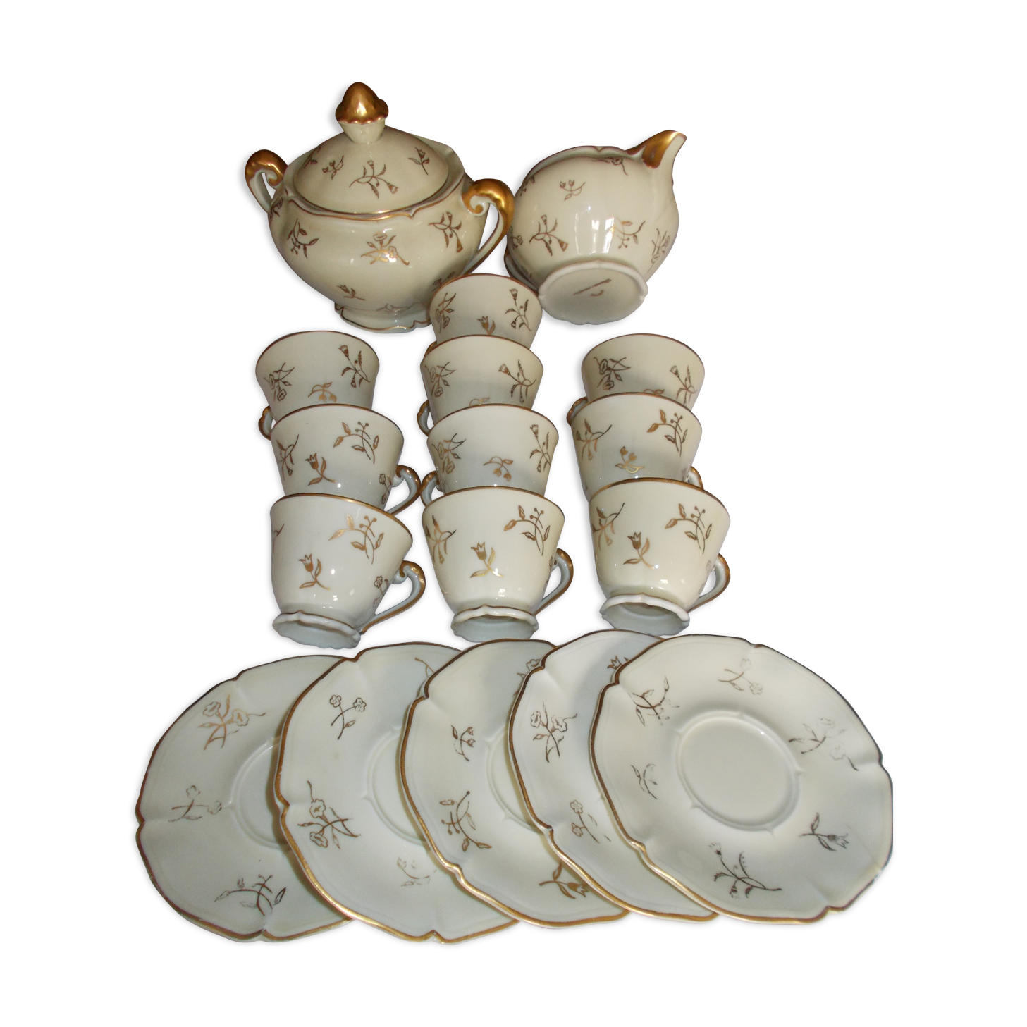 Service à café porcelaine de Limoges