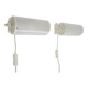 Pair of Ikea Typ V1013 wall lights. Vintage 80s