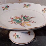 White porcelain &  flowers compotier