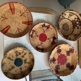 Set of woven Haoussa baskets