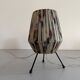 Pair of table lamps with plastic shades and tripod base, 1960s, Italy
