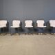 Vintage dining chairs by Willy Rizzo for Cidue set of 5, 1970s