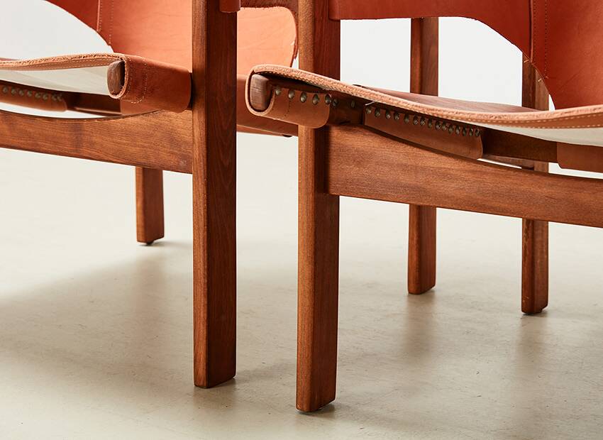 Carl-Axel Acking Pair of Trienna Lounge Chairs for Nordiska Kompaniet 1957