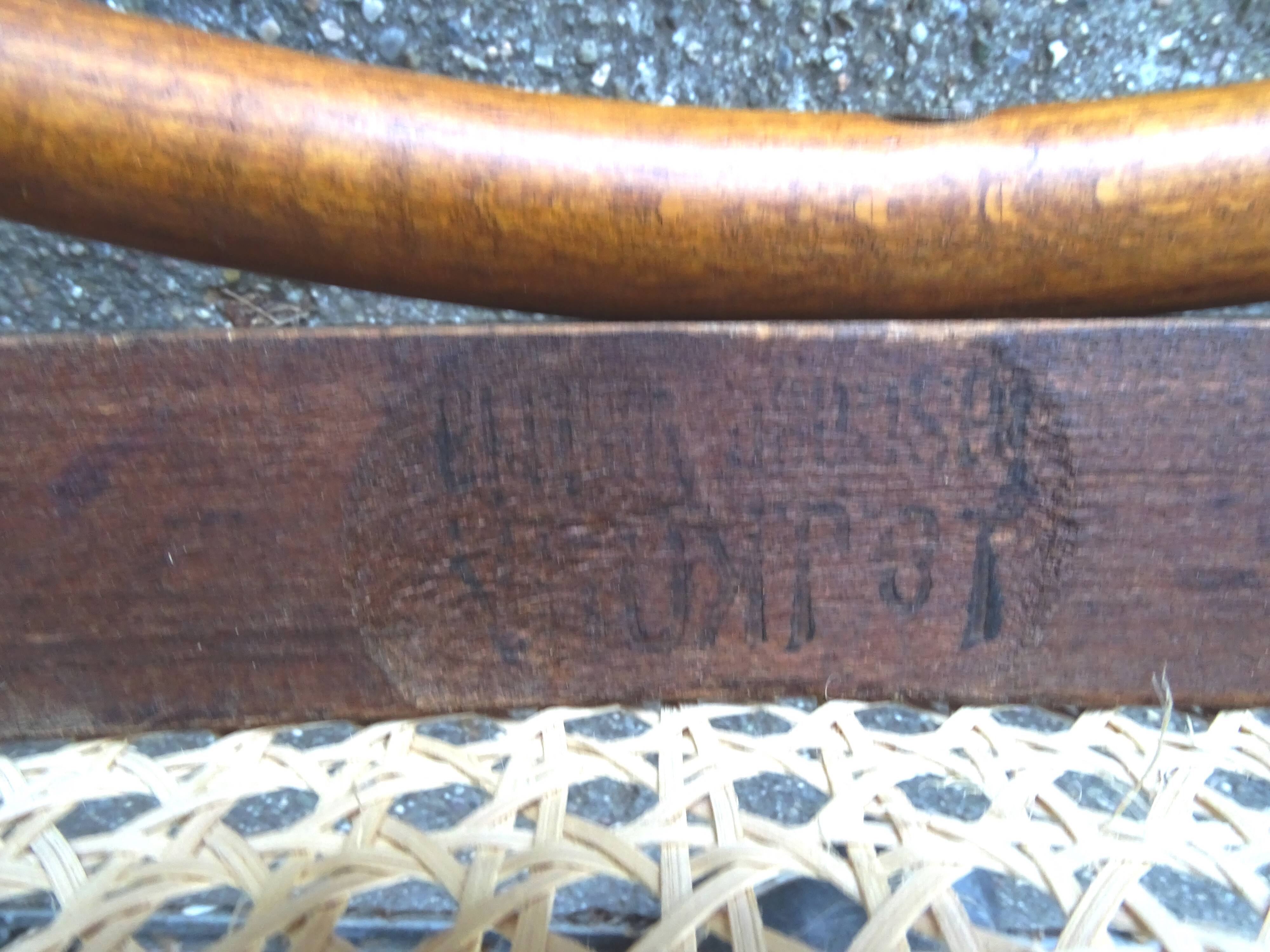 Kohn chair no. 248 with bent wood, viennese secession, around 1905 - no thonet -