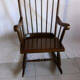 Rocking-chair solid wood vintage 50s-70s