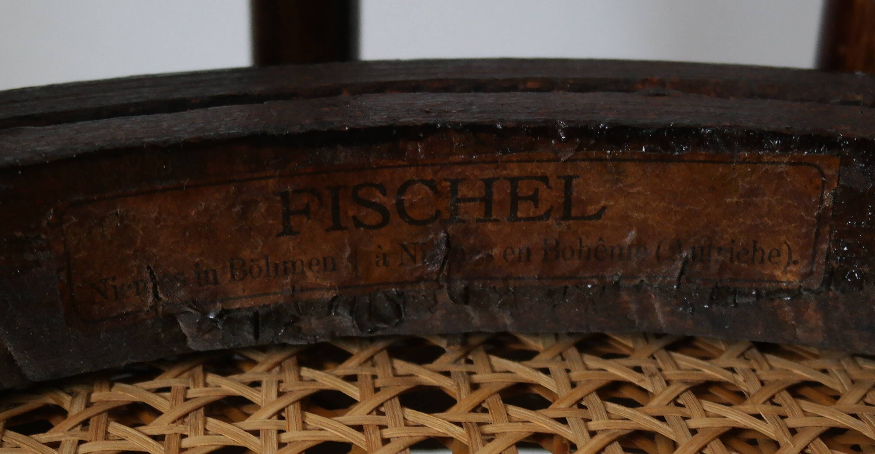 Pair of 20th century Fischel bistro chairs