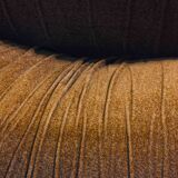 Modular sofa in rust brown velvet by Doimo, 1970s