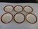 Deep plates, opaque porcelain, Digoin Sarreguemines, PASTEUR pattern
