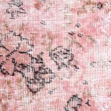 2x9 Pink Floral Vintage Runner Rug