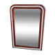 Miroir Louis Philippe H112xL76 laque bordeaux blanc crème