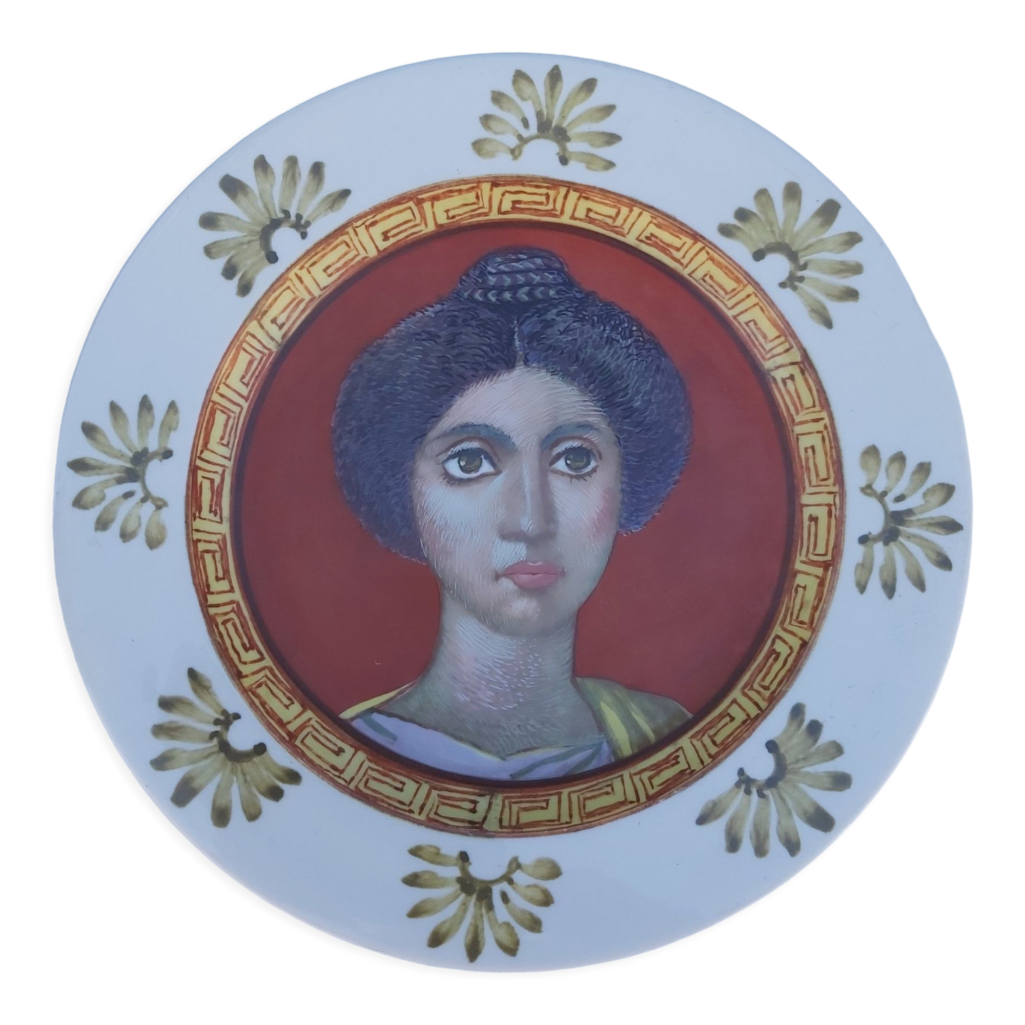 Decorative porcelain dish "Pompeii" numbered