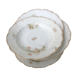 Lot de 6 assiettes fleurs