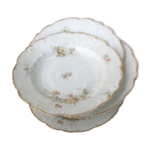 Lot de 6 assiettes fleurs