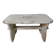 old small white patinated wooden bench vintage step stool