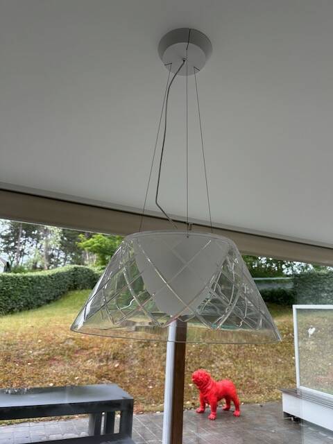 Chandelier lamp brand Flos Philippe Starck "Romeo Louis II S2" in crystal