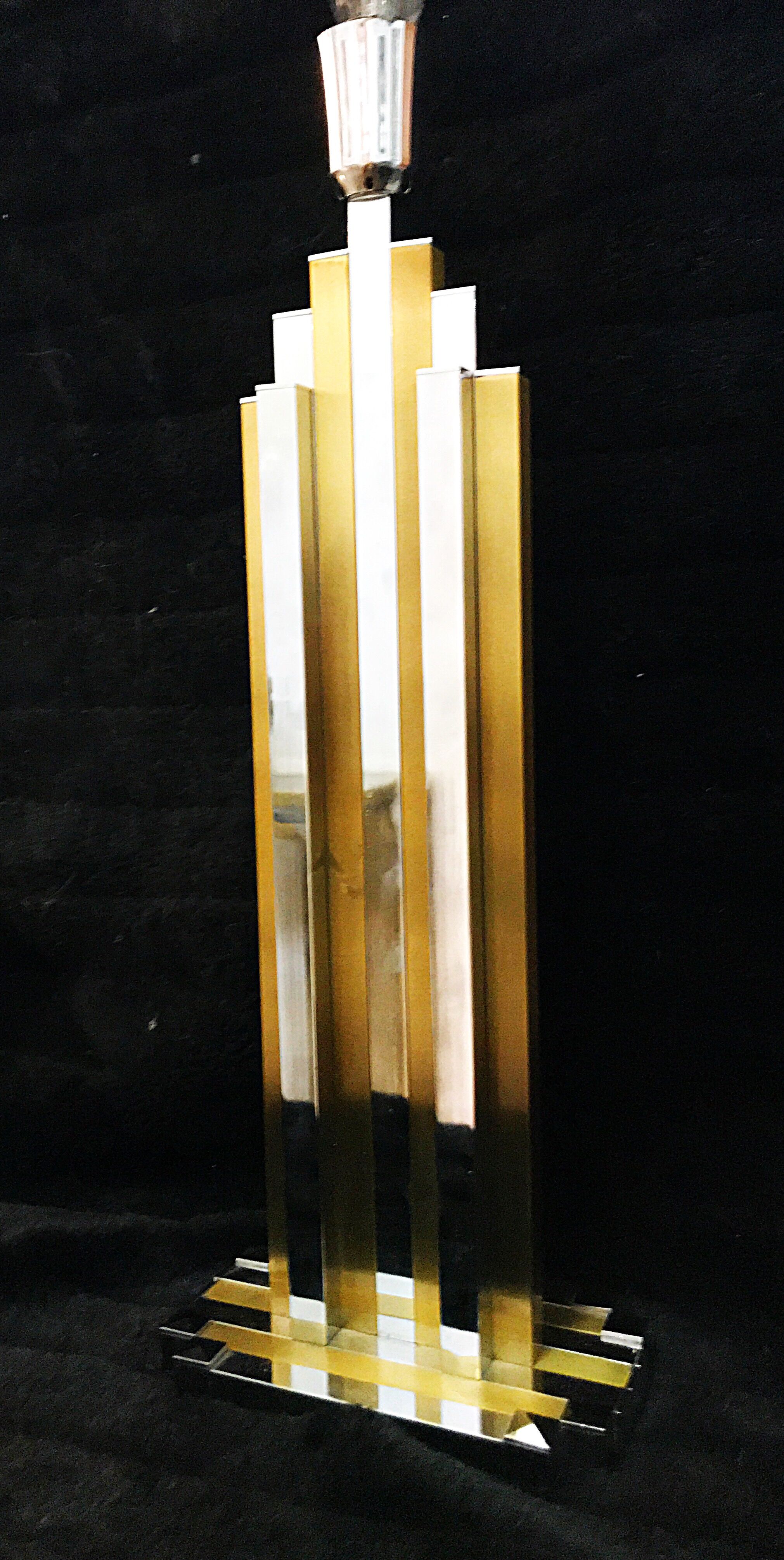 Romeo Rega table lamp bicolor 60 cm hight 1970