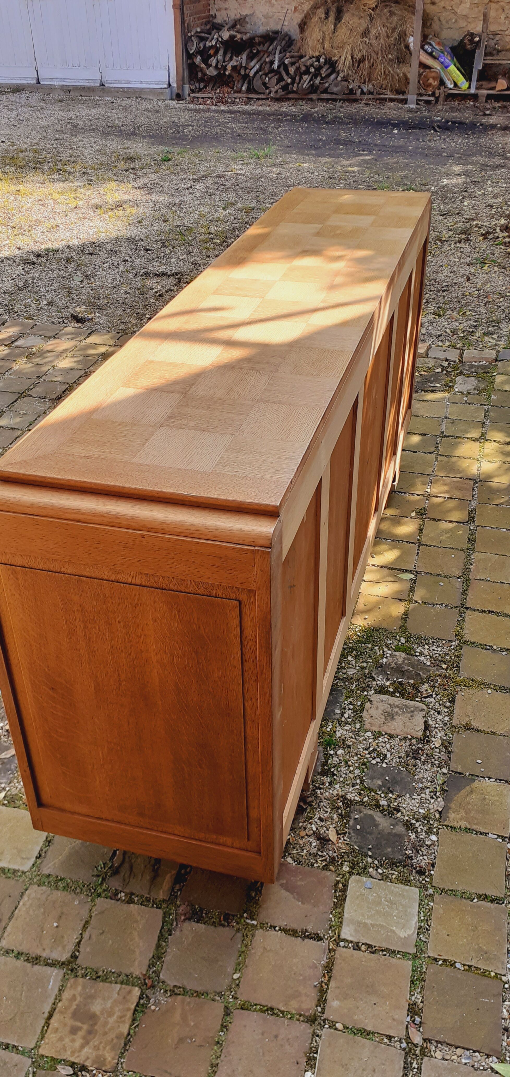 Brutalist oak sideboard year 40