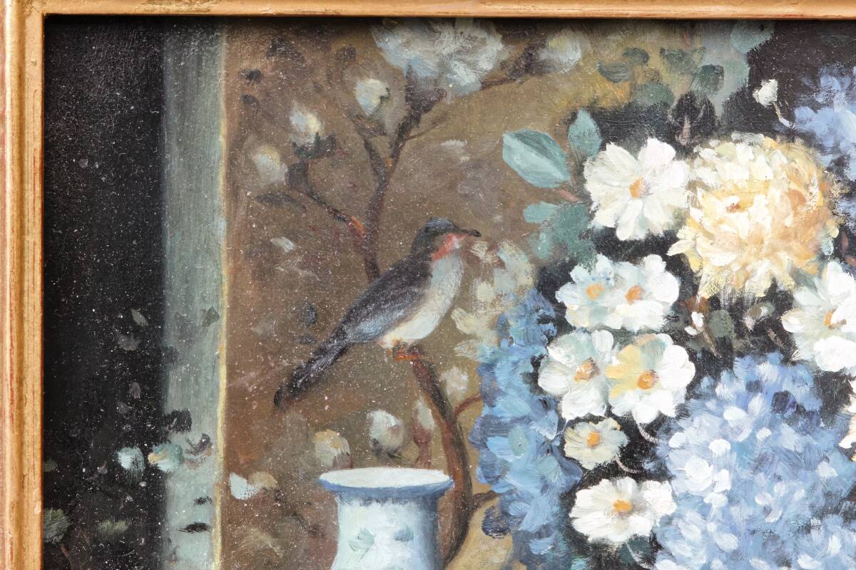 Nature morte, huile sur panneau, Jan Van Hoof