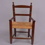 Children's straw armchair