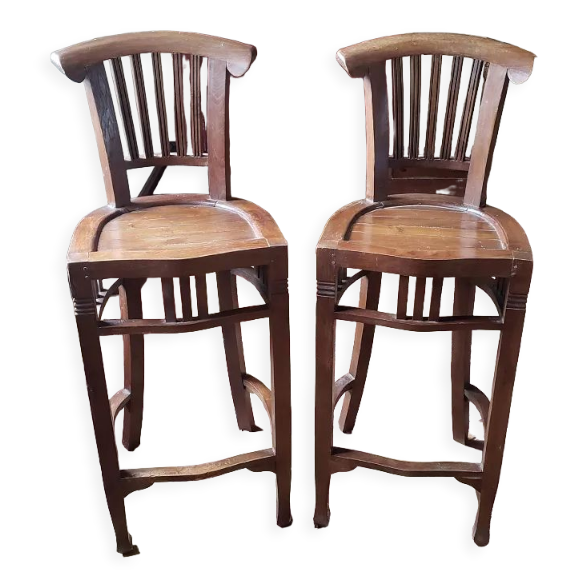 Pair of Arts and Crafts stools