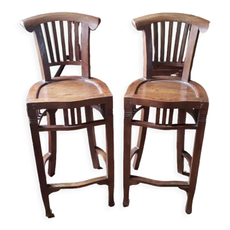Pair of Arts and Crafts stools