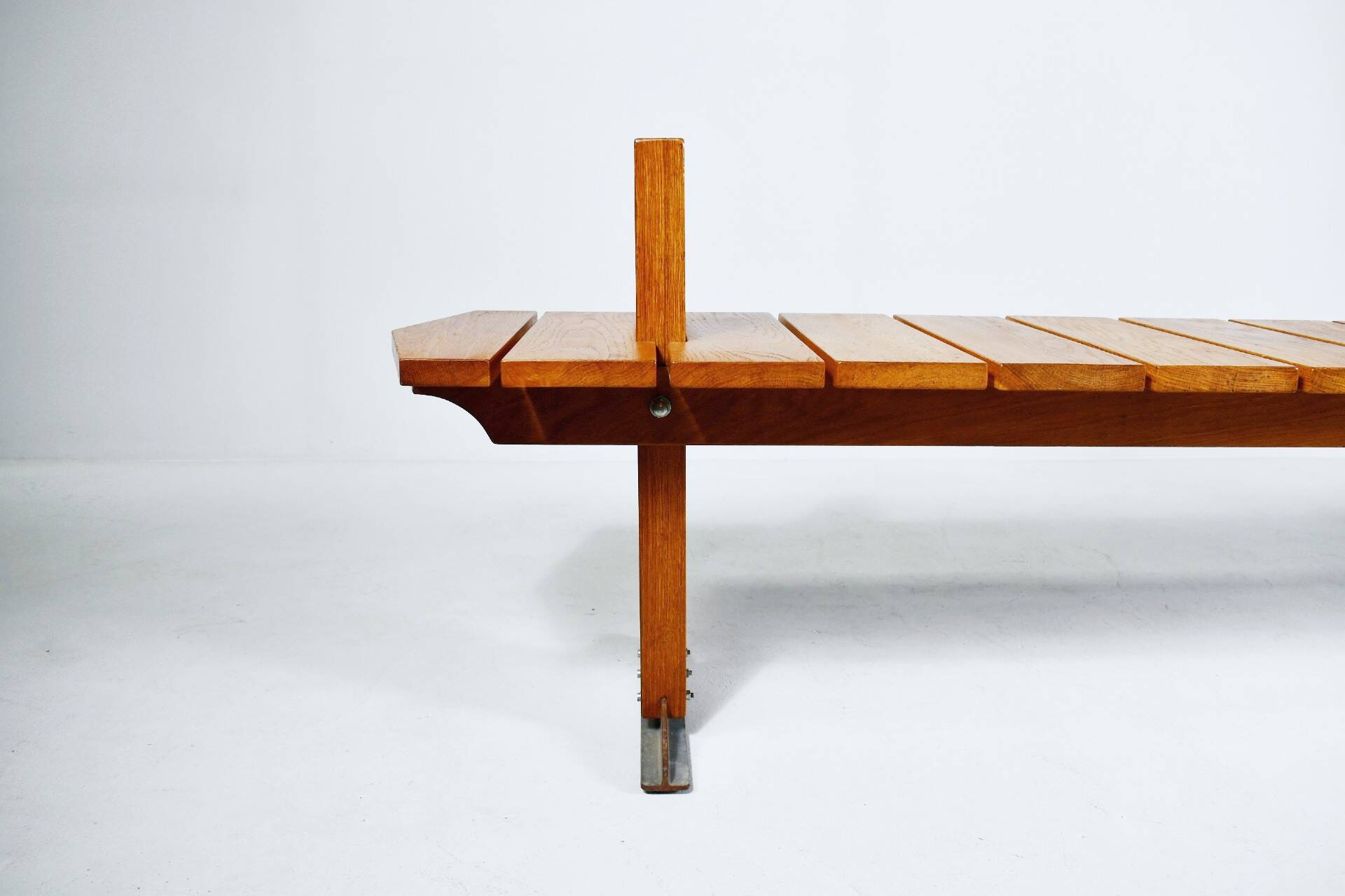 Prototype de banc par Olof Pira. Suède, années 1970.