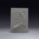 Plaster bas-relief of an acanthus leaf.