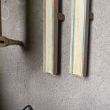 Directoire style bed in patinated beech, 20th century