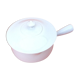 Covered Pan Real Porcelain of Great Fire Button Plug / Straight Handle