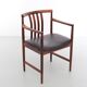 Scandinavian office chair in Rio rosewood