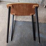 Table basse d'appoint bois formica vintage