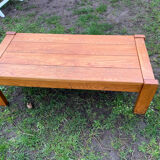 vintage coffee table solid elm