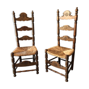 Duo de chaises campagne