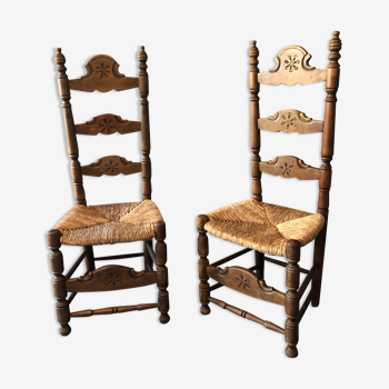 Duo of country chairs