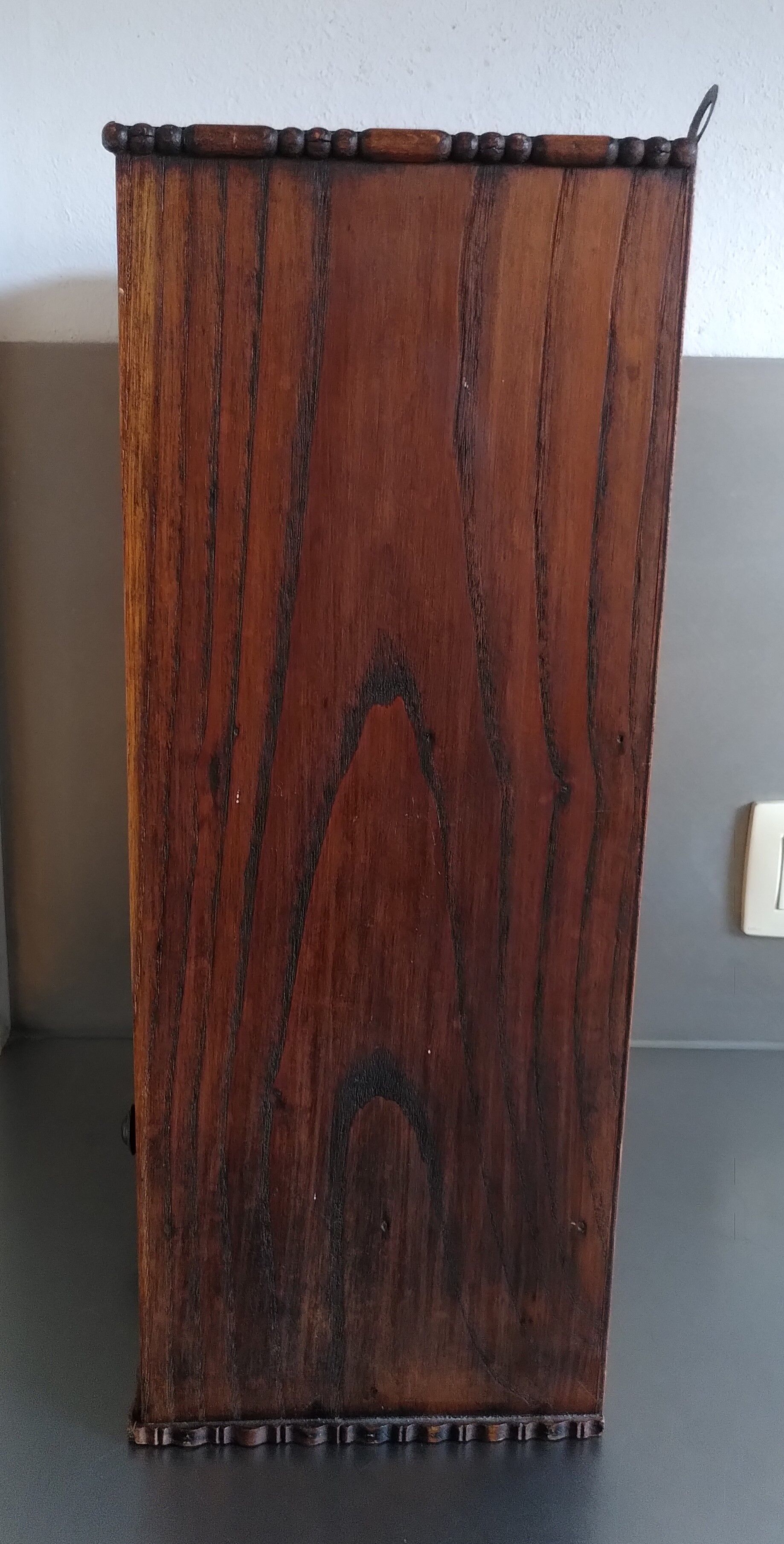 Medicine cabinet with beveled mirror