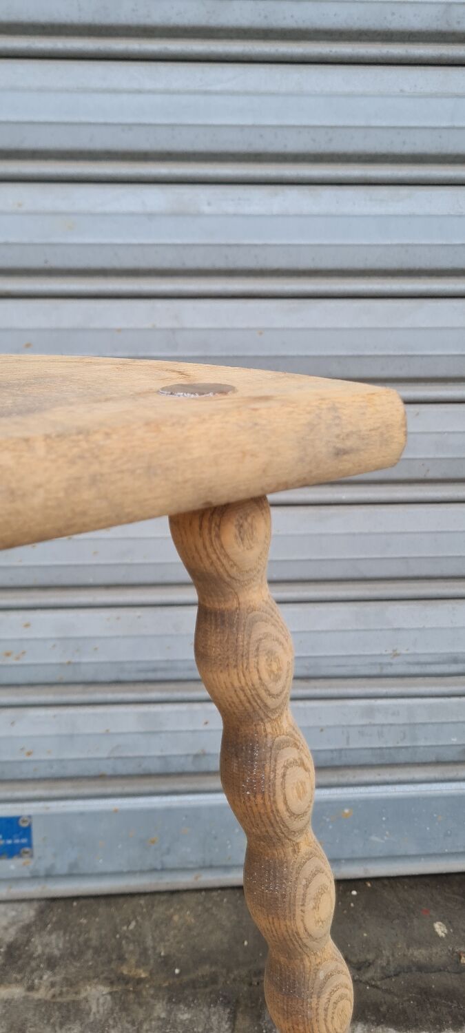 Oak tripod stool