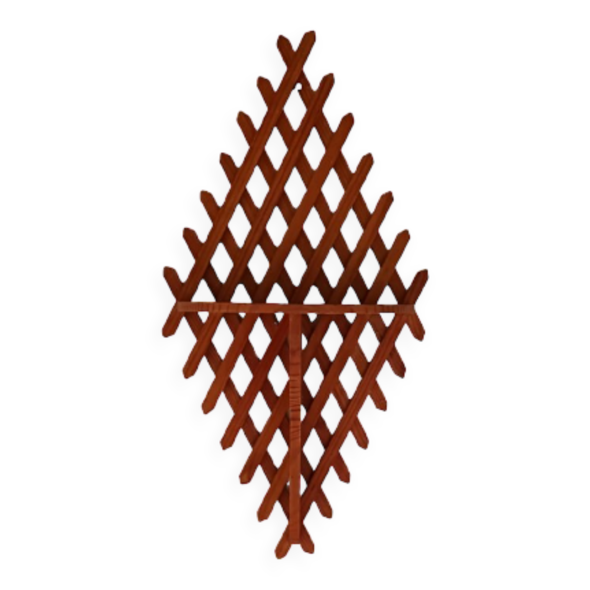 Wall console wood lattice