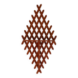 Wall console wood lattice