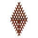 Wall console wood lattice
