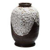 Stoneware vase with cracked decoration, louis-auguste dage, 1940s
