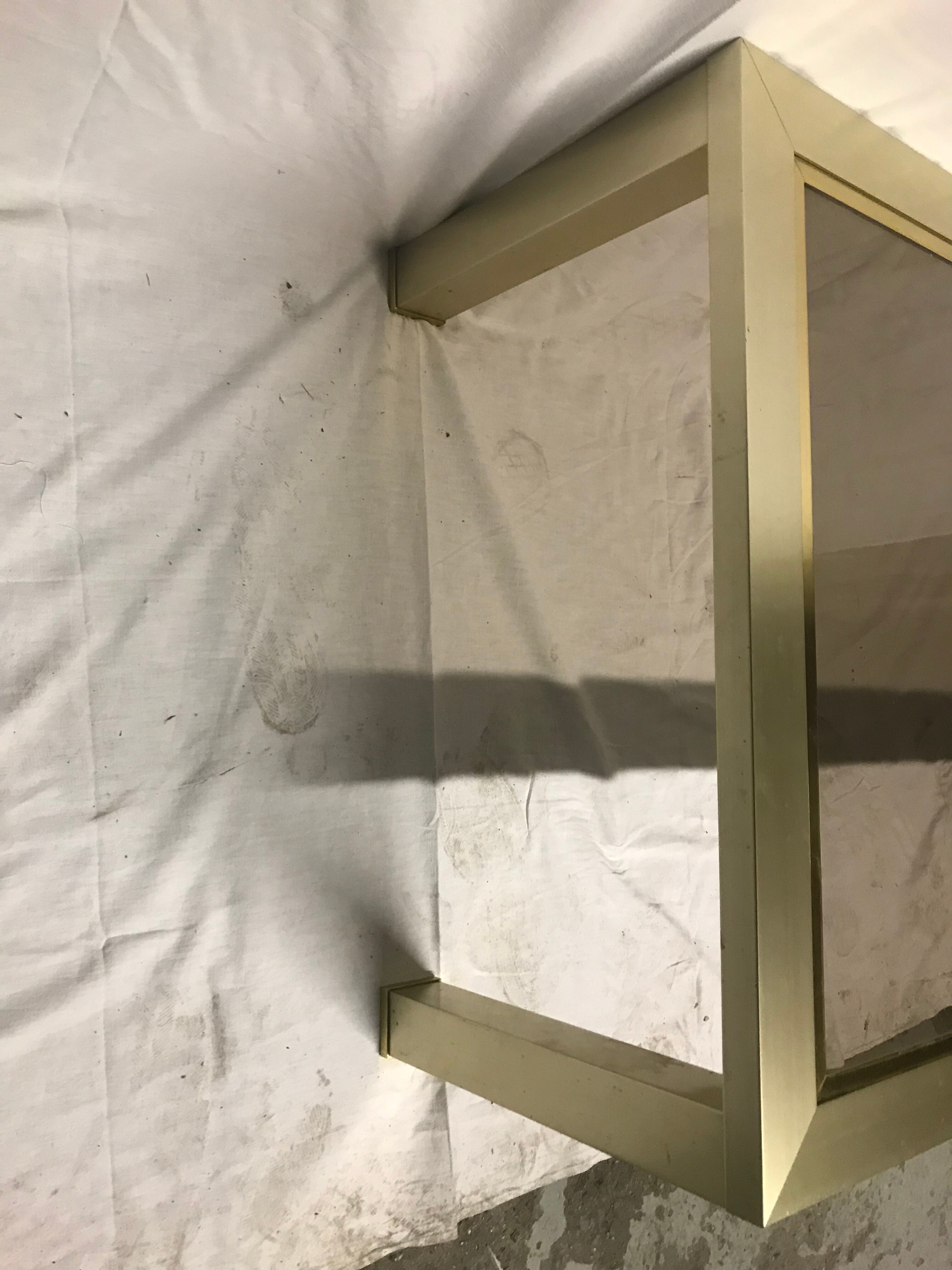 Table low brass brushed 1970