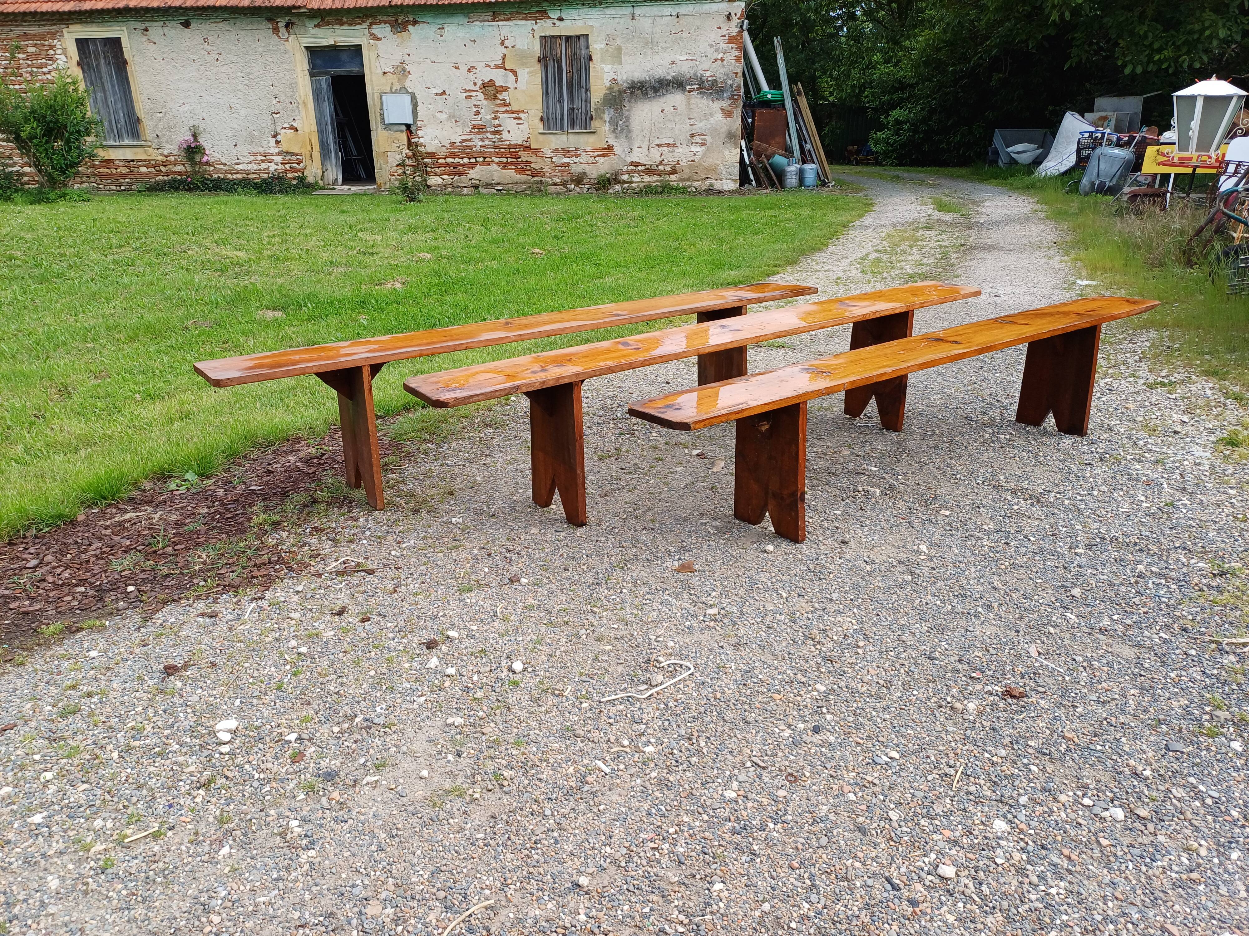 3 Pine Benches