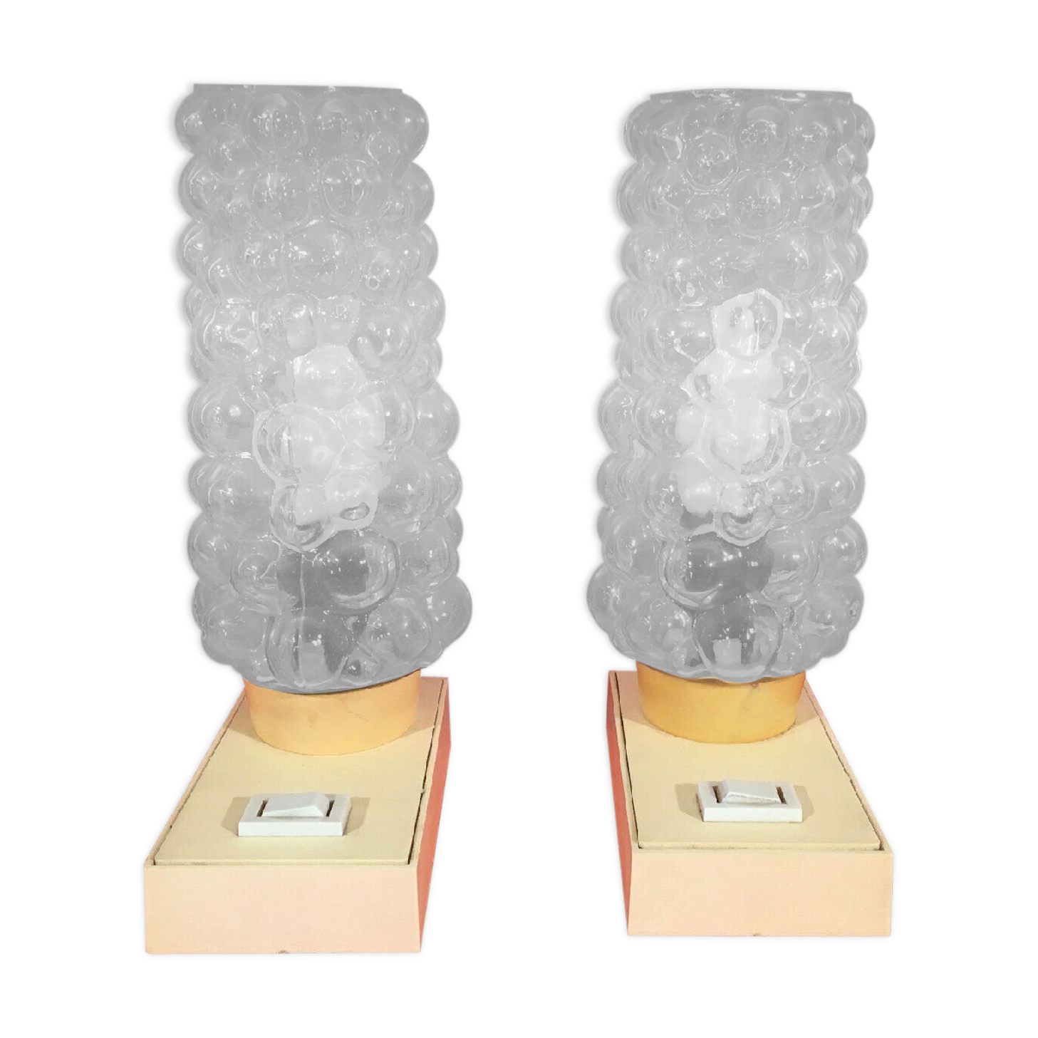 Pair of vintage Hawill Design 6001 bedside lamps