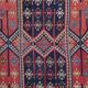Tapis Kilim tribal turc tissage plat géométrique en laine, années 1880