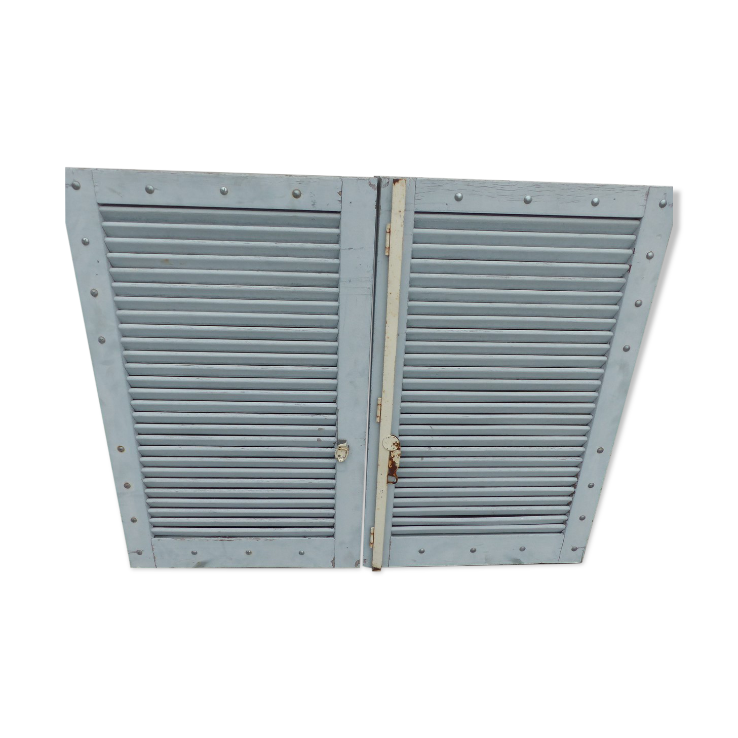 Volets persiennes en bois 2 battants dim l 59.5 cm x h 97 cm